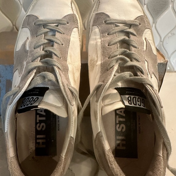 Golden Goose Hi-Star shoe size 7.  Box and Dust Bag - Picture 9 of 15